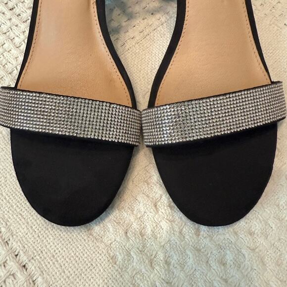 Madden NYC 9.5 Illie City embellished ankle strap block heel sandal 2970 - Picture 6 of 9